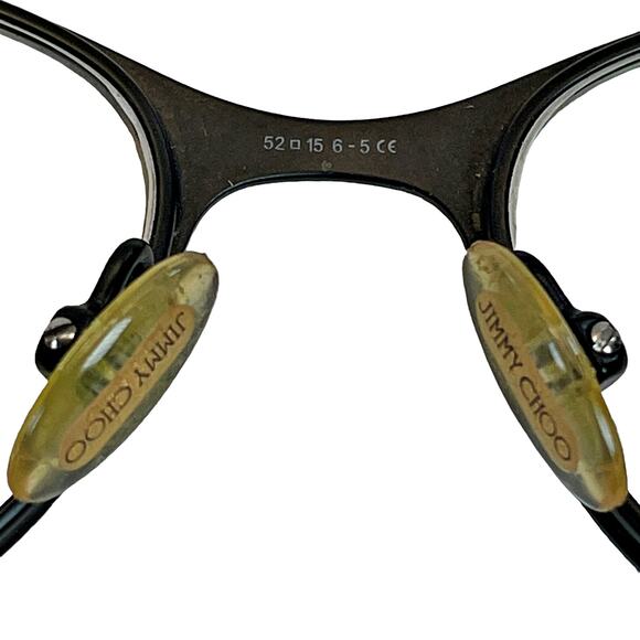 Jimmy Choo Leopard Animal Print Eye Glass Cat Eye Frames Italy 147 PWN  145 - Picture 6 of 8